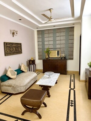 Living Room in 4 BHK Builder Floor at Greater Kailash – for Sale