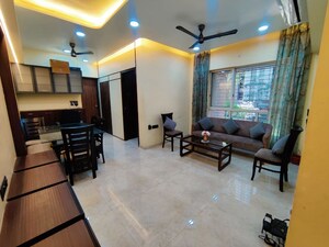 Living Room in 1 BHK Apartment at One Hiranandani Park Barrington, Ghodbunder Road – for Rent