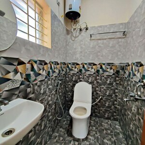 Bathroom in 2 BHK Builder Floor at Akshaya Enclave New Thippasandra, New Thippasandra – for Rent