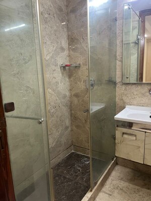 Bathroom in 3 BHK Builder Floor at Safdarjung Enclave – for Rent