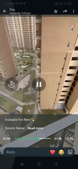 Staircase in 3 BHK Apartment at Amrapali Verona Heights, Tech Zone 4 Greater Noida – for Rent