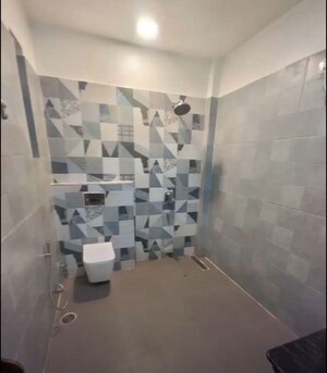 Bathroom in 3 BHK Apartment at Rishita Manhattan, Gomti Nagar – for Rent