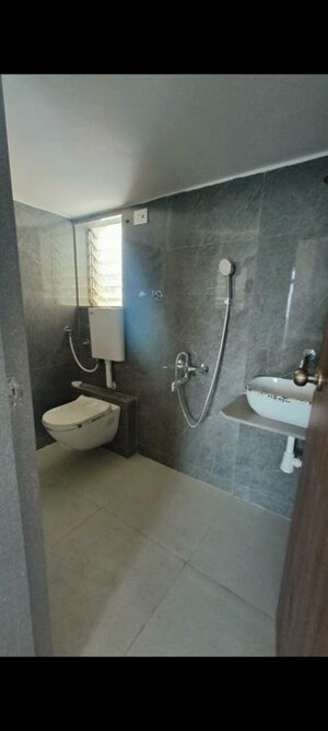 Bathroom in 1 BHK Apartment at Parikh Peninsula Park, Virar West – for Rent