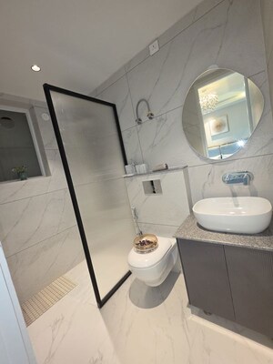 Bathroom in 3 BHK Apartment at Singhpura – for Sale