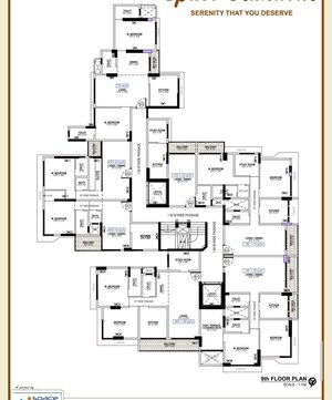 Floor Plan in 3 BHK Apartment at Space Grandeur, Santacruz East – for Sale