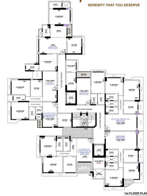 Floor Plan in 3 BHK Apartment at Space Grandeur, Santacruz East – for Sale