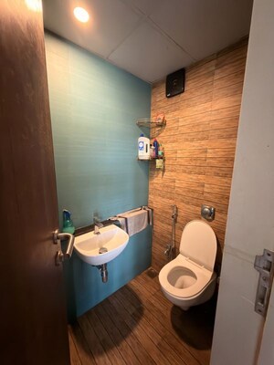 Bathroom in 1 BHK Apartment at Lodha Crown Quality Homes, Majiwada – for Rent