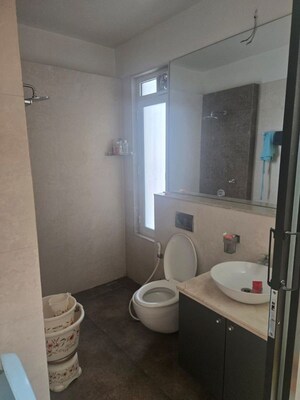 Bathroom in 3 BHK Apartment at Omkar Alta Monte, Malad East – for Rent