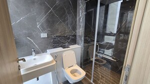 Bathroom in 2 BHK Apartment at L&T Crescent Bay T2, Parel – for Rent