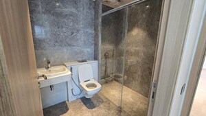 Bathroom in 2 BHK Apartment at L&T Crescent Bay T2, Parel – for Rent