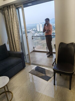 Living Room in Studio Apartment at Lodha Belmondo, Gahunje – for Sale