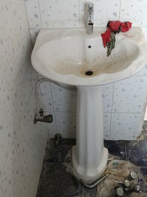 Bathroom in 3 BHK Apartment at Kshitij CHS Sanpada, Sanpada – for Rent