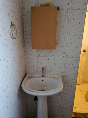 Bathroom in 3 BHK Apartment at Kshitij CHS Sanpada, Sanpada – for Rent