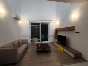 Living Room in 4 BHK Villa at Babukhan Lakefront, Kokapet – for Rent