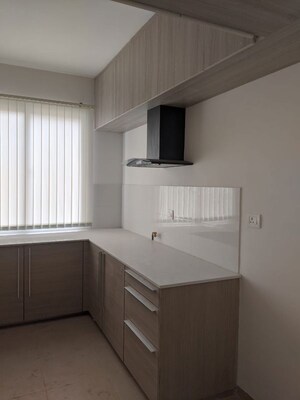 Kitchen in 3.5 BHK Apartment at Bhartiya Nikoo Homes, Thanisandra Main Road – for Rent