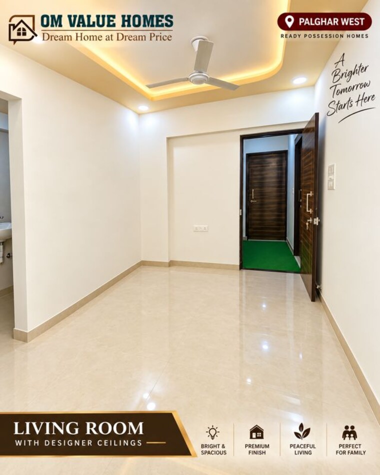 Room, om-highness-homes 1.5 Bedroom 561 Sq.Ft. Apartment In Dhansar Palghar 10757298