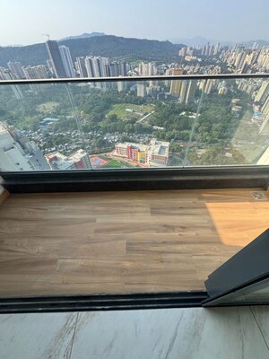 Balcony in 3 BHK Apartment at Raymond The Address, Pokhran Road No Two – for Rent