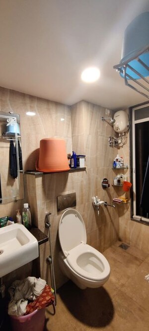 Bathroom in 1 BHK Apartment at Lodha Amara, Kolshet Road – for Rent