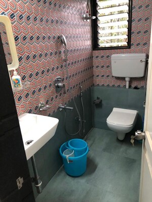 Bathroom in 1 BHK Apartment at Vasudha Sai Aradhna, Balewadi – for Rent