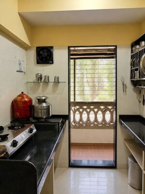Kitchen in 2.5 BHK Apartment at Ramdev Heights, Mira Road East – for Rent