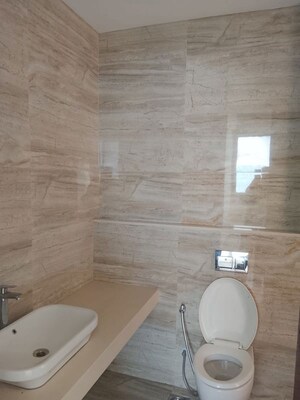 Bathroom in 3 BHK Apartment at Sheth Beau Pride, Bandra West – for Rent