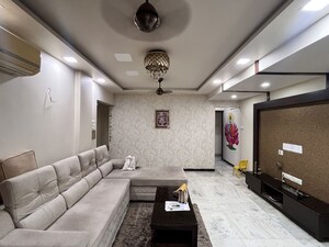 Living Room in 3 BHK Apartment at Blue Mountain CHS, Mulund West – for Sale