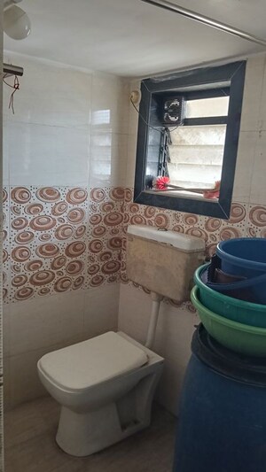 Bathroom in 1 BHK Apartment at Om Sai Charan CHS Dombivli, Dombivli West – for Rent