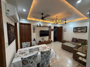Living Room in 3 BHK Builder Floor at Anamika Enclave, Sector 14 – for Rent
