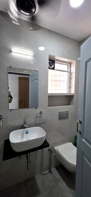 Bathroom in 2 BHK Apartment at HDIL Dheeraj Diamond, Malad West – for Rent