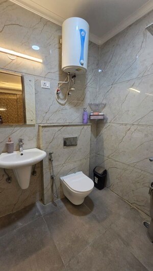 Bathroom in 3 BHK Builder Floor at Saket – for Rent