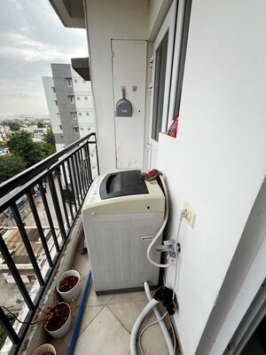 Balcony in 2 BHK Apartment at Provident Neora, Thanisandra Main Road – for Rent