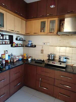 Kitchen in 3 BHK Apartment at Golden Palms Apartment Bangalore, Thanisandra Main Road – for Rent