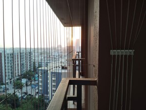 Balcony in 3 BHK Apartment at Poulomi Avante, Kokapet – for Rent