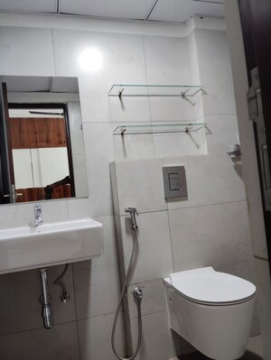 Bathroom in 3 BHK Apartment at Poulomi Avante, Kokapet – for Rent