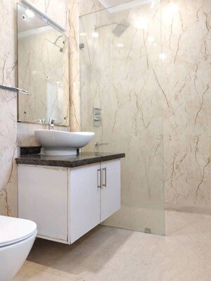 Bathroom in 3 BHK Builder Floor at Shivalik Colony – for Sale
