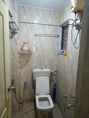 Bathroom in 2 BHK Apartment at Kesar Gardens, Kharghar – for Rent