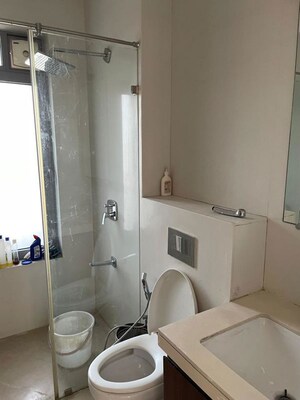 Bathroom in 1 BHK Apartment at Piramal Vaikunth, Balkum Pada – for Rent