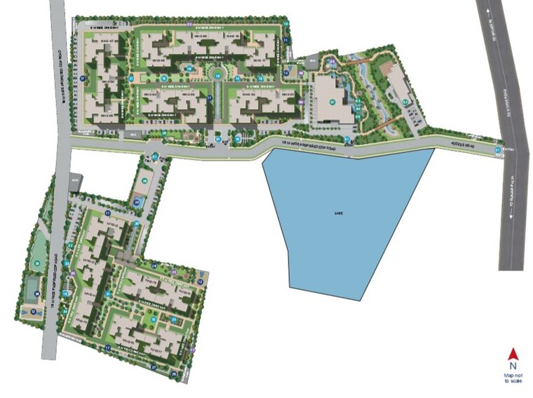 Master Plan, sobha-neopolis 4 Bedroom 2481 Sq.Ft. Apartment In Panathur Bangalore 10627674