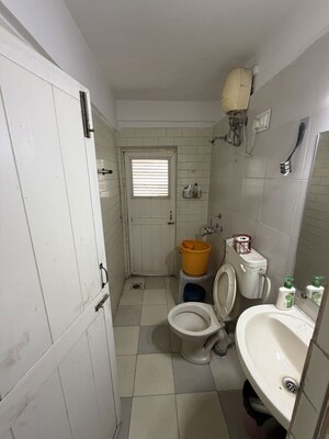 Bathroom in 3 BHK Apartment at Jalvayu Vihar Powai, Powai – for Rent