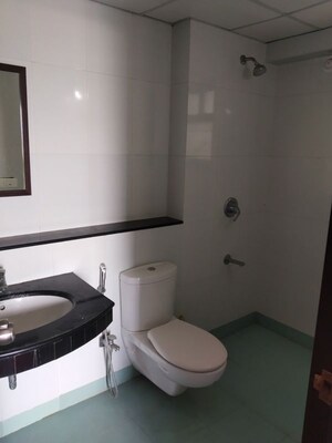 Bathroom in 3 BHK Apartment at Paranjape Blue Ridge, Hinjewadi – for Rent