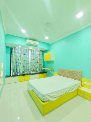 Bedroom in 2 BHK Apartment at Gagangiri Laxman Tower, Dahisar West – for Rent