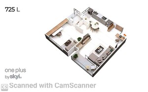 Floor Plan in 1 BHK Apartment at Sopan Baug – for Sale