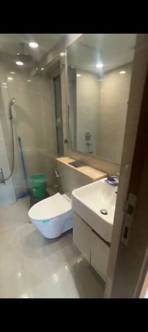 Bathroom in 2 BHK Apartment at Hiranandani Castle Rock, Powai – for Rent