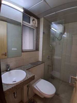 Bathroom in 3 BHK Apartment at LnT Veridian, Powai – for Rent