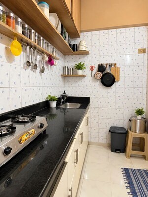 Kitchen in 1 BHK Apartment at Baitul Aman CHS Nagpada, Nagpada – for Sale