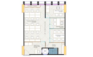 Floor Plan in  Office Space at Zion Z One, Bodakdev – for Rent