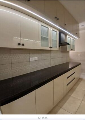 Kitchen in 3 BHK Apartment at Prestige Finsbury Park Regent, Bagaluru – for Rent