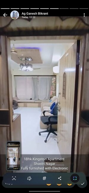 Bathroom in 2 BHK Apartment at Platinum Life, Andheri West – for Rent