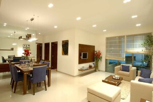 Living Room in 2.5 BHK Apartment at Runwal Elegante, Andheri West – for Rent