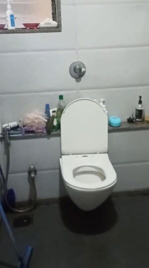 Bathroom in 3 BHK Apartment at Roha Satsang Bharti, Malad East – for Sale